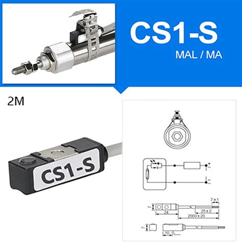 Air Pneumatic Cylinder Magnetic Reed Switch Sensor Cs S G U Cs M S