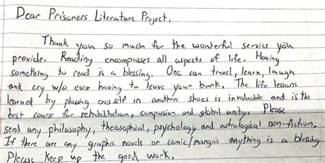 Prisoner Letters :: Prisoners Literature Project