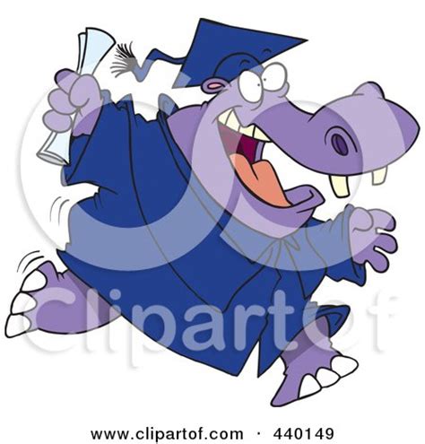 Royalty Free Rf Clip Art Illustration Of A Cartoon Summer Hippo