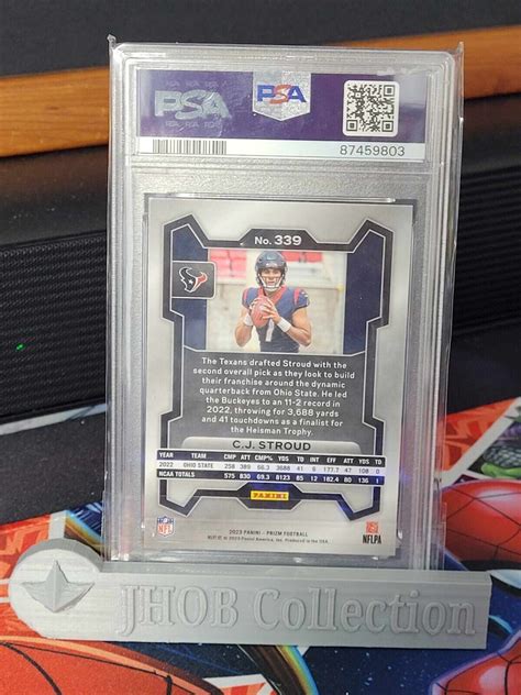 CJ Stroud 2023 24 Panini Prizm 339 RC Texans PSA 10 EBay