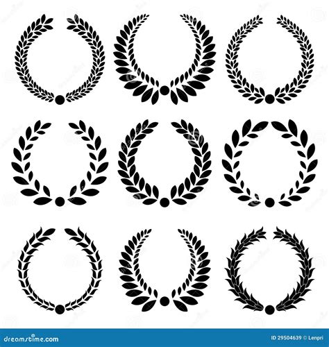 Laurel Wreath Vector Eps Logo Design Stock Photo CartoonDealer