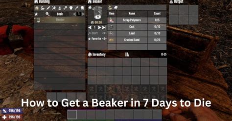 How To Get A Beaker In Days To Die Nerd Lodge