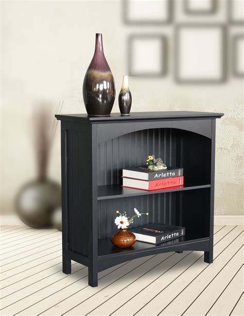 2 Tier Bookcase In Black