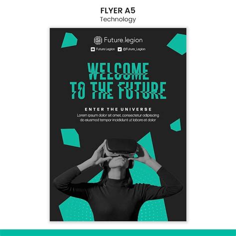 Free Psd Technology Flyer Template Design