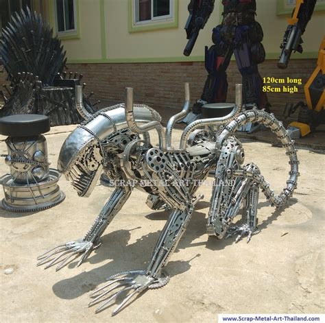 Recycled Metal Art Scrap Metal Art Steampunk Style Statues