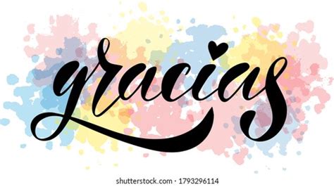 Vector Illustration Thank You Text Spanish Stock Vector (Royalty Free) 1793296114 | Shutterstock