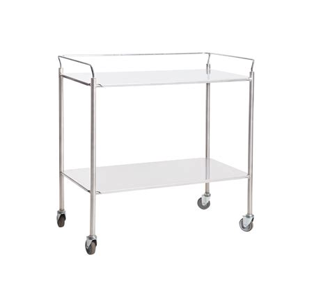 Trolley Dressing Trolley Large Stainless Steel Frame And Shelves