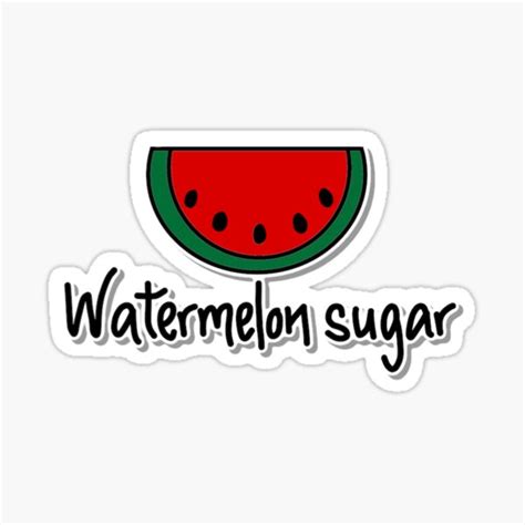 Harry Styles Watermelon Sugar Sticker By Creationsbybibi Redbubble