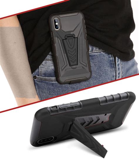 สำหรบ iPhone 12 Pro Max Mini Holster Case Full Body Rugged Heavy