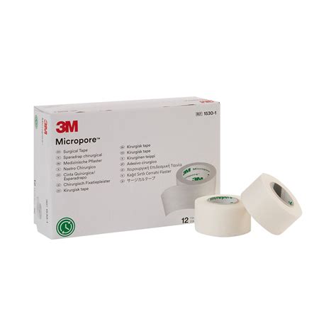 3m Micropore Surgical Tape 1 X 10 Yd 1530 1 1 Box 12 Rollsbox