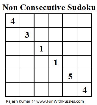 Non Consecutive Sudoku Mini Sudoku Series Fun With Puzzles