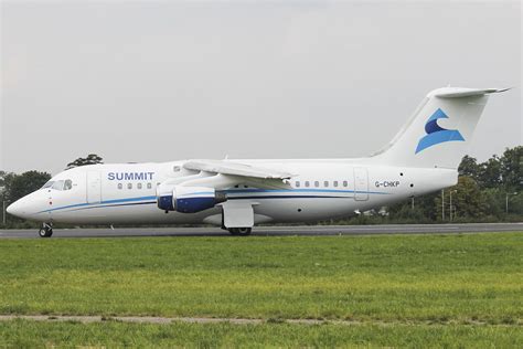 Summit Air BAE Avro RJ85 G CHKP Departing Southend To Flickr