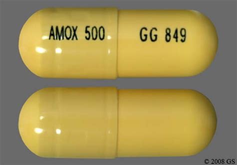 Amoxicillin Oral Capsule 500Mg Drug Medication Dosage Information