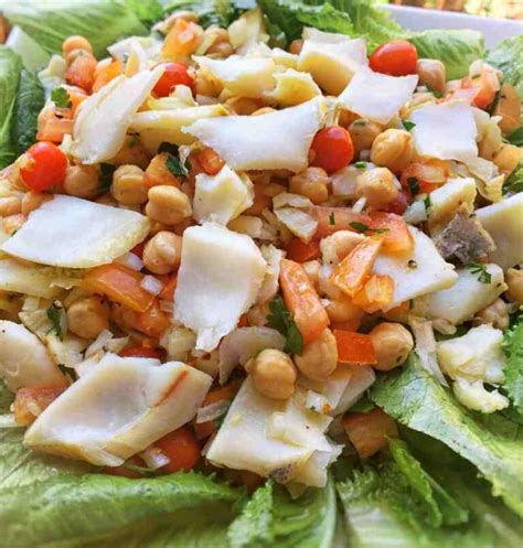 Salada De Gr O De Bico Bacalhau Receita Passo A Passo