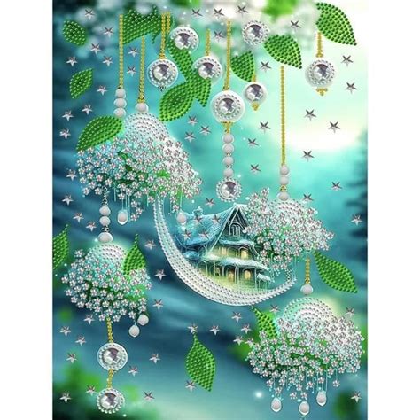 Diy Diamond Painting Partiel Strass Paysage Microscopique Diamond