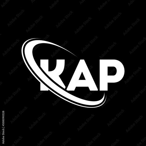 KAP logo. KAP letter. KAP letter logo design. Intitials KAP logo linked with circle and ...