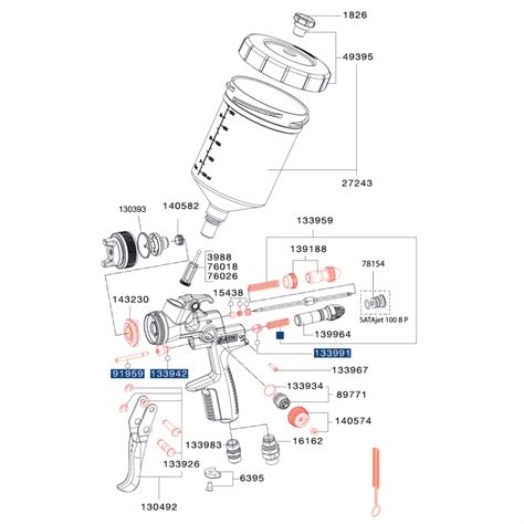 Sata Spray Gun Spare Parts Fisher Motor Factors