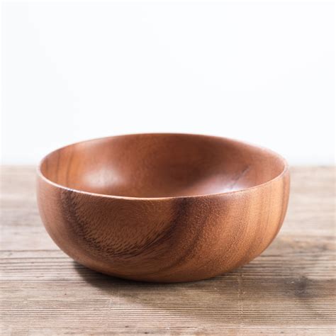 Carved Wood Bowl Magnolia