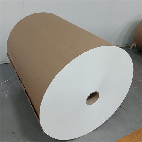 White Single PE Coated Paper Roll Packing Jumbo Rolls For Printing