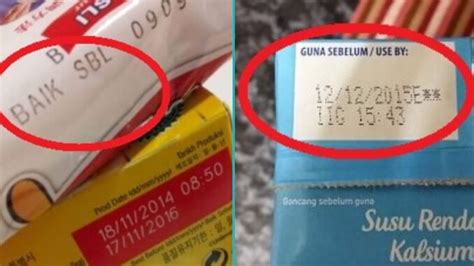 Ramai Yang Keliru Beza Guna Sebelum Baik Sebelum Pada Label