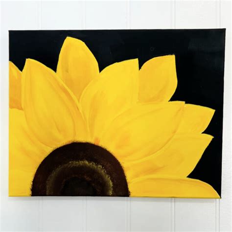 The Easiest Way to Paint a Sunflower! - Pamela Groppe Art - Acrylic ...