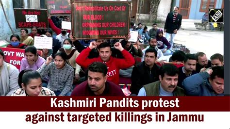 Kashmiri Pandits Protest Against Targeted Killings In Jammu Video