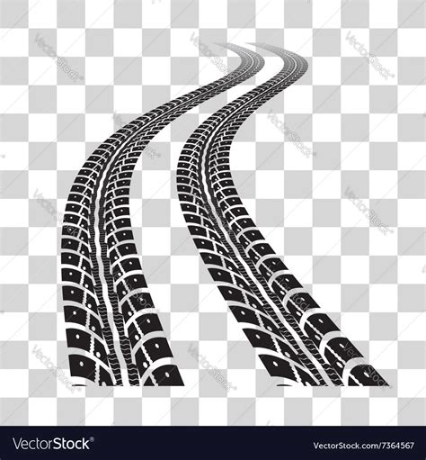 Tire tracks Royalty Free Vector Image - VectorStock