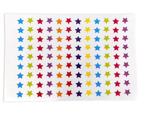 Colored Star Stickers Pieces