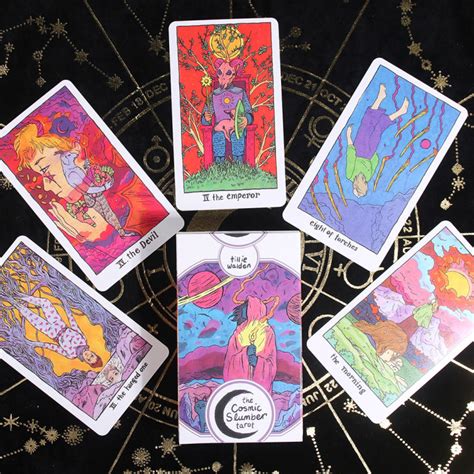 The Cosmic Slumber Tarot Unbound Complete Card Tarot Deck With