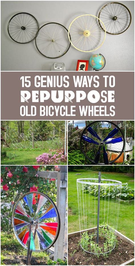 15 Genius Ways To Repurpose Old Bicycle Wheels Bicycle Decor