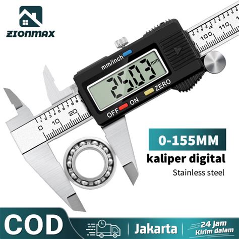 Digital Caliper Meter Stainless Steel Jangka No Digital 0 150MM Jangka