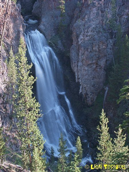 Waterfalls of Wyoming - Crystal Falls; Yellowstone Natl Park