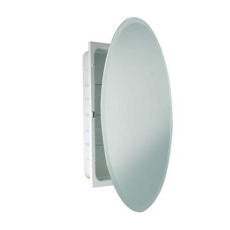 Recessed Oval Medicine Cabinet Pegasus 24 In X 36 In Recessed Or Surface Mount Oval