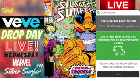 Veve Drop Day Live Silver Surfer Marvel Comics Digital