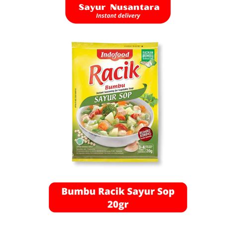 Jual Bumbu Racik Sayur Sop 20gr Sayur Nusantara Shopee Indonesia