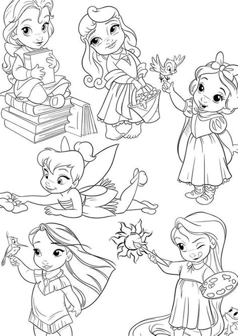 Kleurplaat Disney Prinsessen Baby Kleurplaten Prinses Sprookjes The