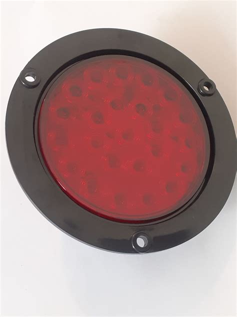 Plafon Redondo 4 Pulgadas 24 Leds Rojo Con Funciones REFACCIONARIA DAEL