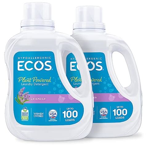 ECOS Laundry Detergent Liquid 200 Loads Dermatologist Tested Laundry