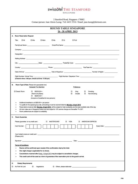 Reservation Slip Fill Online Printable Fillable Blank PdfFiller