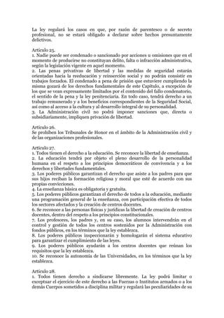 Extracto De La Constituci N Espa Ola De Pdf