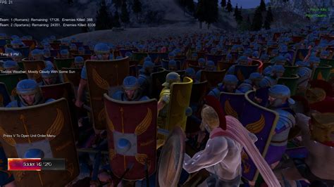 20 000 Spartans Vs 20 000 Romans Ultimate Epic Battle Simulator YouTube