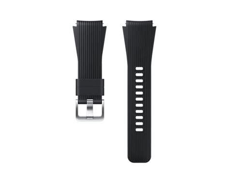 Black 22mm Silicon Watch Strap For Galaxy Watch Samsung Ie