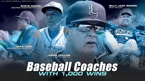 High School Baseball Coaches With More Than Wins