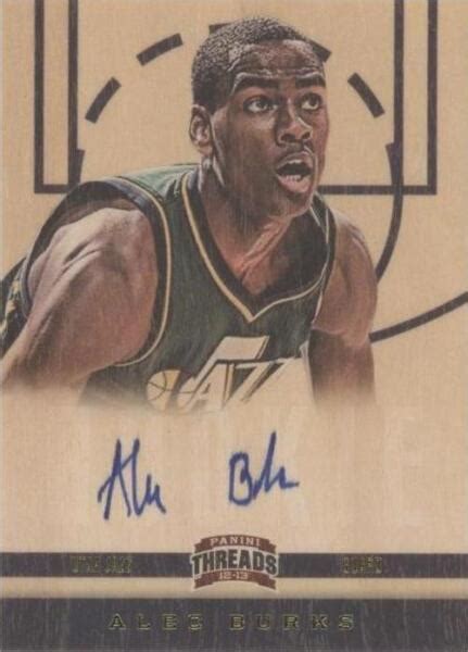 Panini Threads Rookies Alec Burks Au Rc For Sale