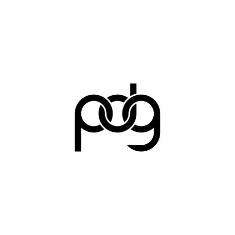 letters pdg logo simple modern clean  vector art  vecteezy
