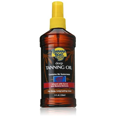 Banana Boat Deep Tanning Oil Spray With Carrot And Banana Extracts 8 Oz Pack Of 2