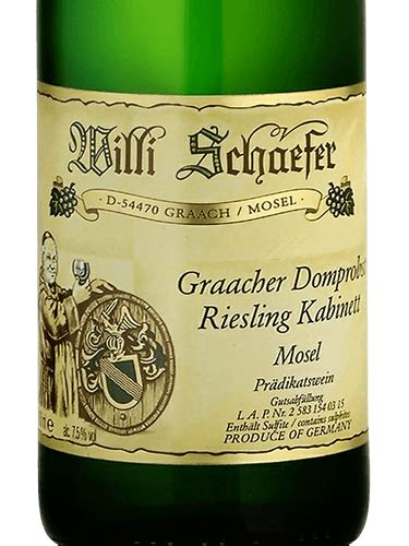 Willi Schaefer Graacher Domprobst Riesling Kabinett Vivino Canada