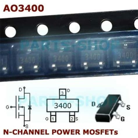 Jual Ao3400 Mosfet Smd N Channel 30v 58volt Sot23 Ao3400a Ao9t Kab