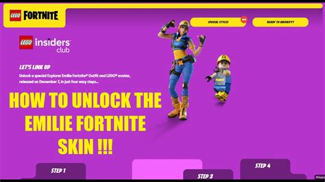 Fortnite X Lego How To Get The Free Emilie Skin Fortnite Chapter 5