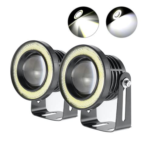 Pieces Projector Driving Fog Light Cob Led Light Angel Eye Ring Bulb